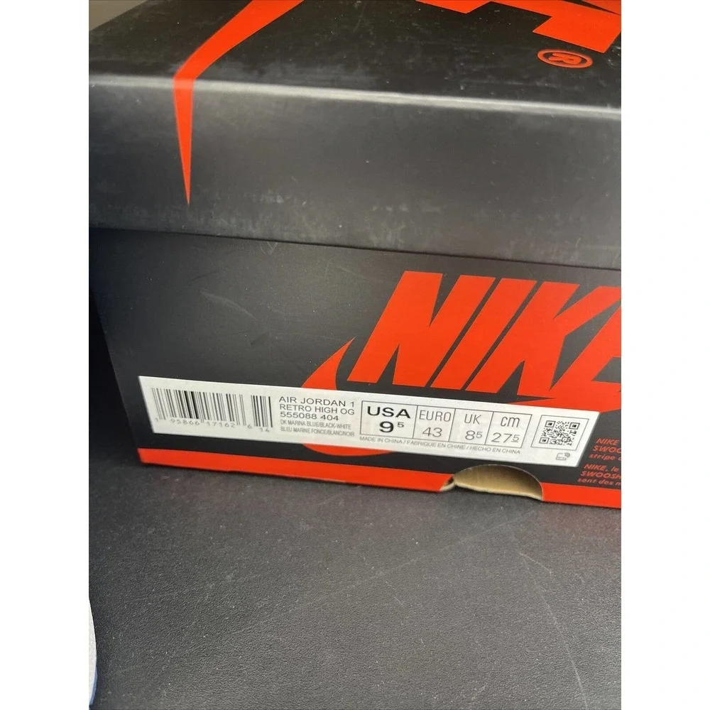 Men's Air Jordan 1 Retro High OG Dark Marina Blue 555088-404 SZ 9.5